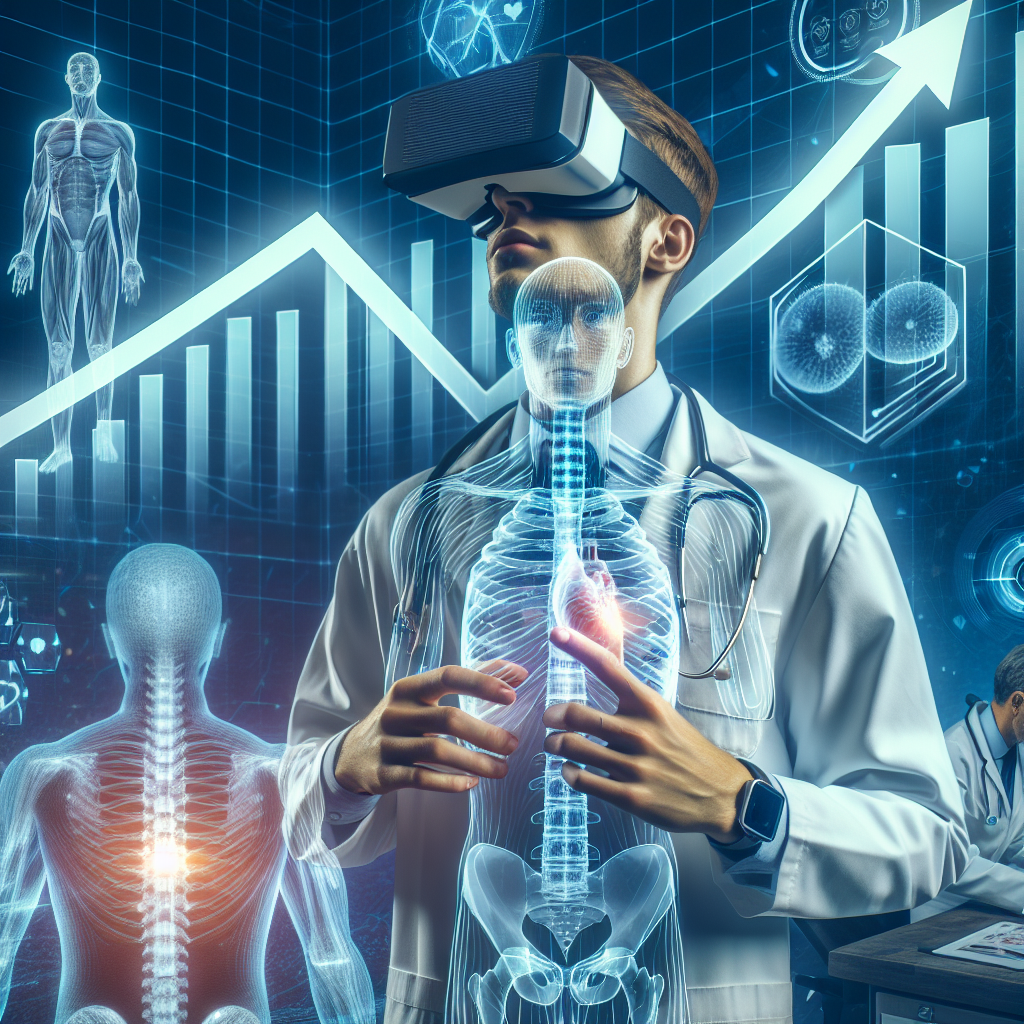 Representación de Se prevé que el mercado de la simulación médica con realidad virtual crezca a una tasa compuesta anual del 34,3%, alcanzando los 6,32 mil millones de dólares para 2025
